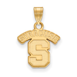 10k Yellow Gold Syracuse U. Small 'SYRACUSE S' Pendant