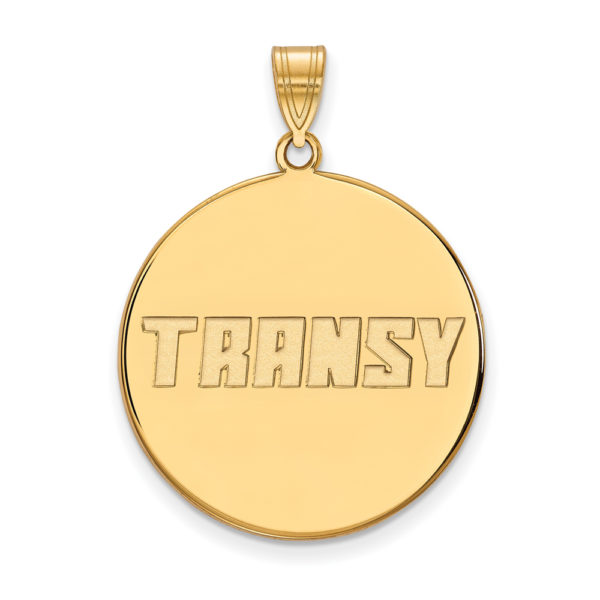 10k Yellow Gold Transylvania U. XL Disc Pendant