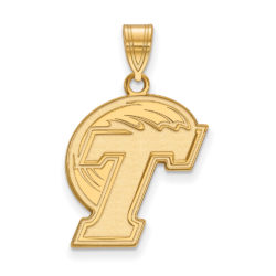 10k Yellow Gold Tulane U. Large Pendant