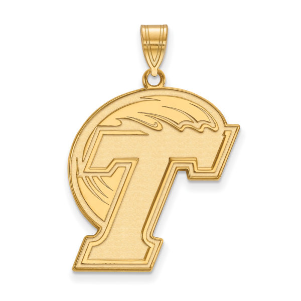 10k Yellow Gold Tulane U. XL Pendant