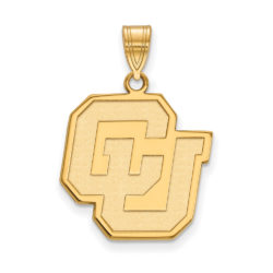 10k Yellow Gold U of Colorado Large Pendant