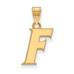 10k Yellow Gold U of Florida Small Initial F Pendant