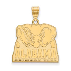 10k Yellow Gold U. of Alabama Large Logo Pendant