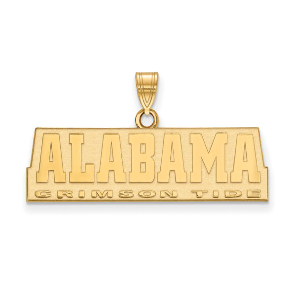 10k Yellow Gold U. of Alabama Small Script Pendant