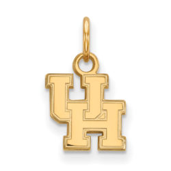 10k Yellow Gold U. of Houston XS (Tiny) 'UH' Charm or Pendant