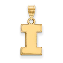 10k Yellow Gold U. of Illinois Small Initial I Pendant