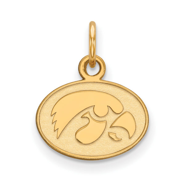 10k Yellow Gold U. of Iowa XS (Tiny) Charm or Pendant