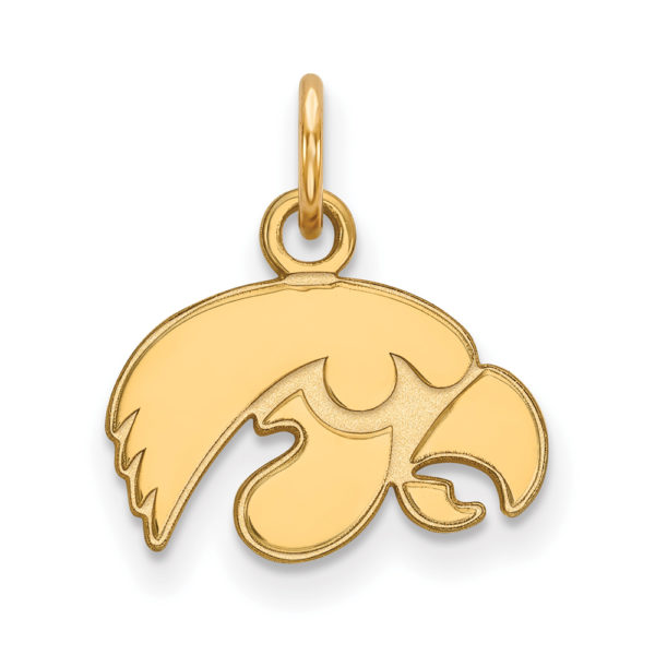 10k Yellow Gold U. of Iowa XS (Tiny) Mascot Charm or Pendant