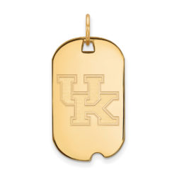 10k Yellow Gold U. of Kentucky Dog Tag Pendant