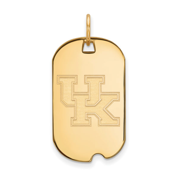 10k Yellow Gold U. of Kentucky Dog Tag Pendant