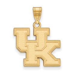 10k Yellow Gold U. of Kentucky Medium 'UK' Pendant