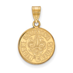 10k Yellow Gold U. of Louisiana at Lafayette Medium Pendant