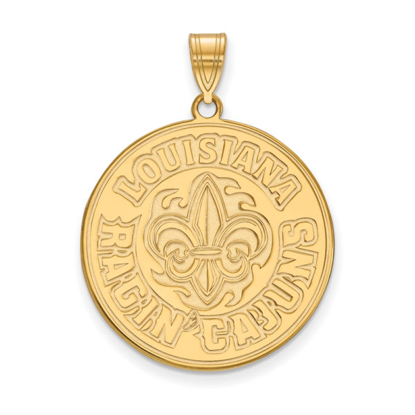 10k Yellow Gold U. of Louisiana at Lafayette XL Pendant