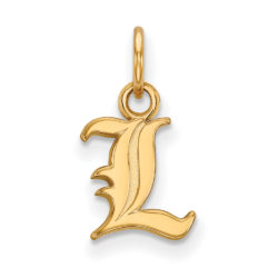 10k Yellow Gold U. of Louisville XS (Tiny) Charm or Pendant