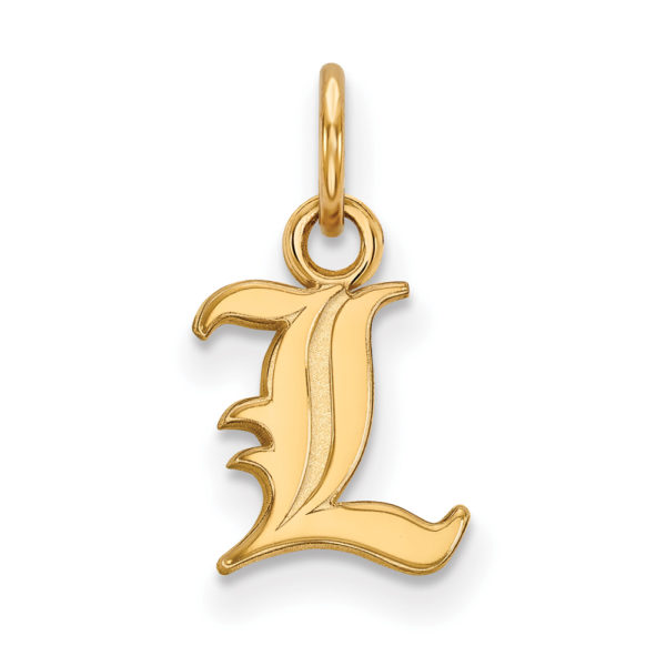 10k Yellow Gold U. of Louisville XS (Tiny) Charm or Pendant