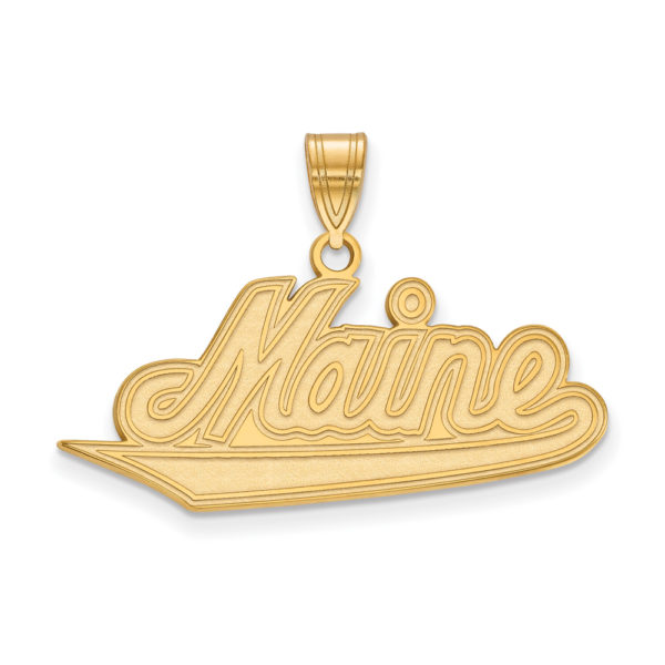 10k Yellow Gold U. of Maine Large Pendant