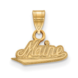 10k Yellow Gold U. of Maine Small Pendant