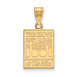 10k Yellow Gold U. of Mississippi Medium Pendant