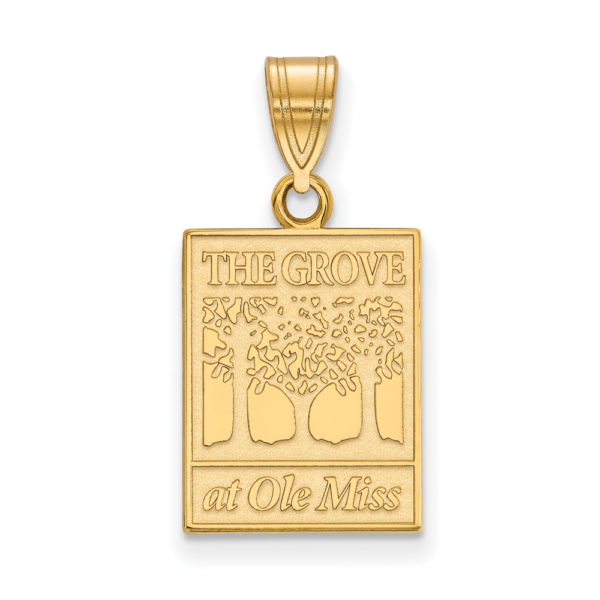 10k Yellow Gold U. of Mississippi Medium Pendant