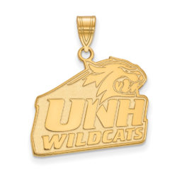 10k Yellow Gold U. of New Hampshire Large Logo Pendant