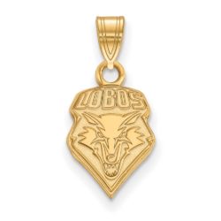 10k Yellow Gold U. of New Mexico Small Logo Pendant