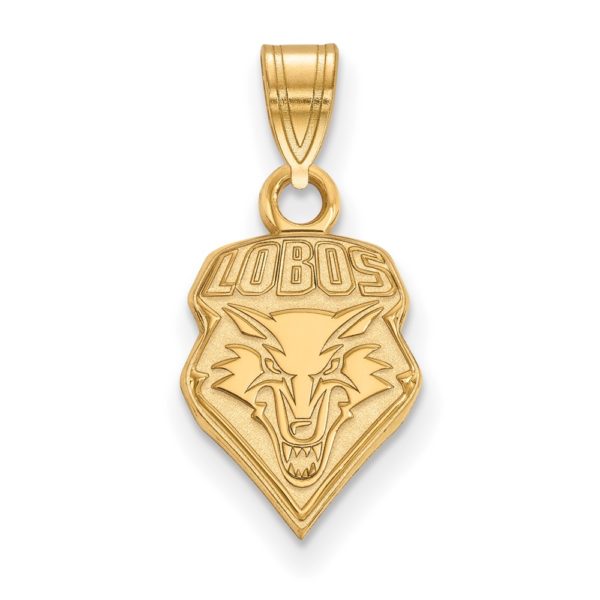 10k Yellow Gold U. of New Mexico Small Logo Pendant