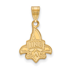 10k Yellow Gold U. of New Orleans Medium Pendant