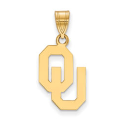 10k Yellow Gold U. of Oklahoma Medium Pendant