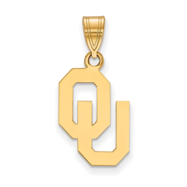 10k Yellow Gold U. of Oklahoma Medium Pendant