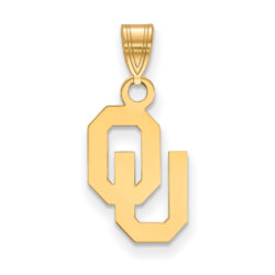 10k Yellow Gold U. of Oklahoma Small Pendant