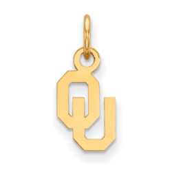 10k Yellow Gold U. of Oklahoma XS (Tiny) Charm or Pendant