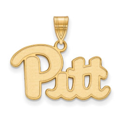 10k Yellow Gold U. of Pittsburgh Medium 'Pitt' Pendant