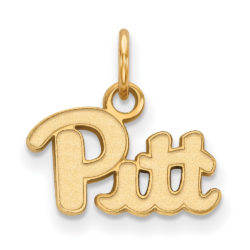 10k Yellow Gold U. of Pittsburgh XS (Tiny) 'Pitt' Charm or Pendant