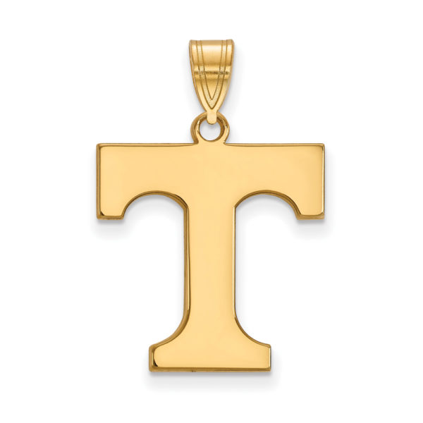 10k Yellow Gold U. of Tennessee Large Initial T Pendant