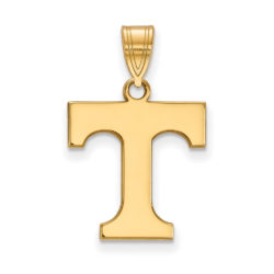 10k Yellow Gold U. of Tennessee Medium Initial T Pendant