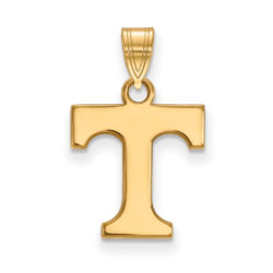 10k Yellow Gold U. of Tennessee Small Initial T Pendant