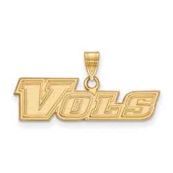 10k Yellow Gold U. of Tennessee Small 'Vols' Pendant