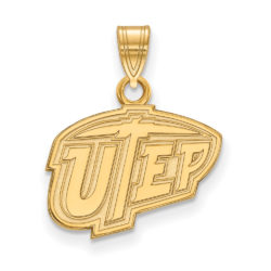 10k Yellow Gold U. of Texas at El Paso Small Logo Pendant