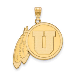 10k Yellow Gold U. of Utah XL Pendant