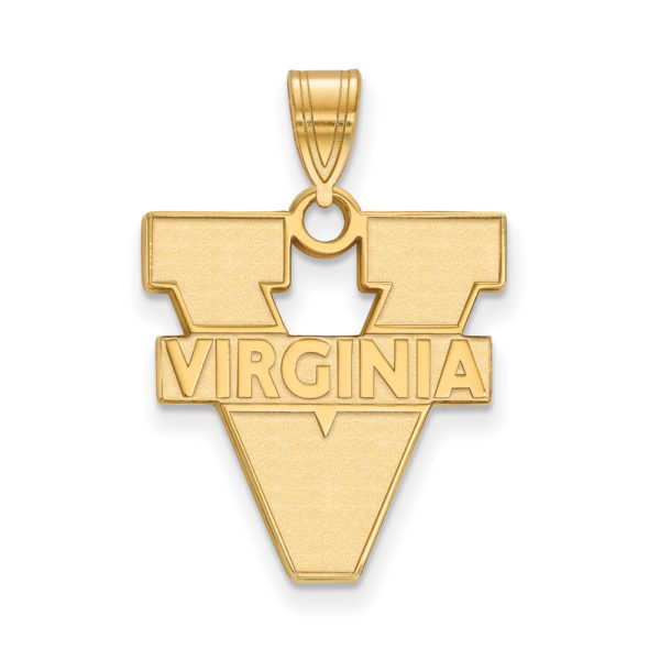 10k Yellow Gold U. of Virginia Large 'V' Logo Pendant