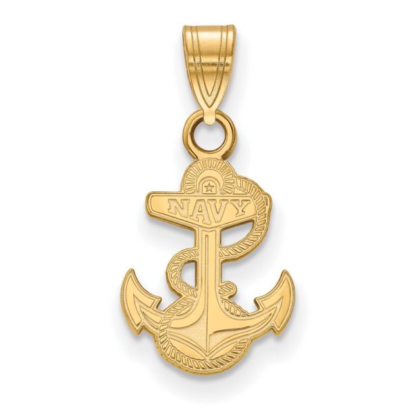 10k Yellow Gold U.S. Naval Academy Small Pendant