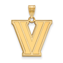 10k Yellow Gold Villanova U. Large Logo Pendant