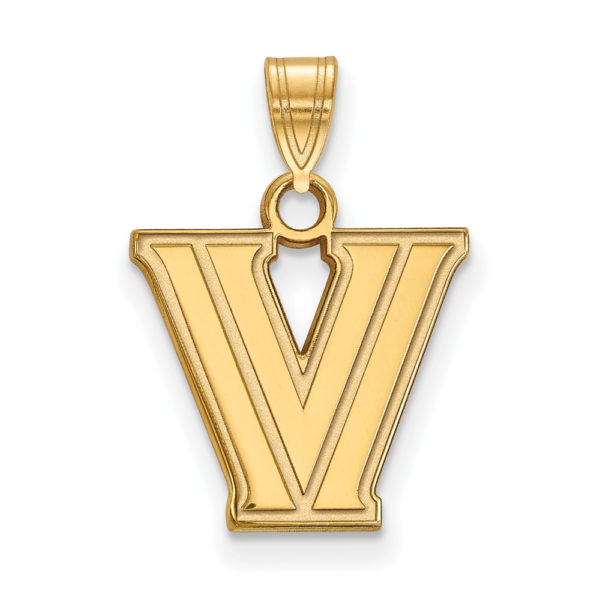 10k Yellow Gold Villanova U. Small Logo Pendant