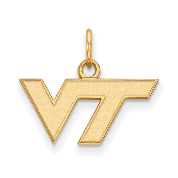 10k Yellow Gold Virginia Tech XS (Tiny) Logo Charm or Pendant