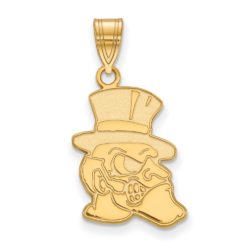 10k Yellow Gold Wake Forest U. Large Mascot Pendant