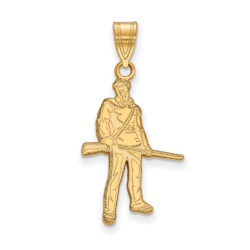 10k Yellow Gold West Virginia U. Medium Mascot Pendant