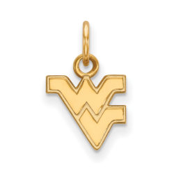 10k Yellow Gold West Virginia U. XS (Tiny) Logo Charm or Pendant