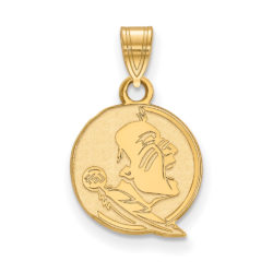 14K Yellow Gold Florida State Small Mascot Pendant