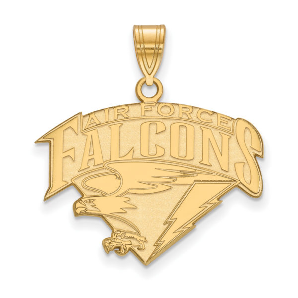 14k Gold Plated Silver Air Force Academy Large Pendant