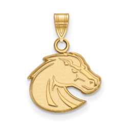 14k Gold Plated Silver Boise State Small Mascot Pendant